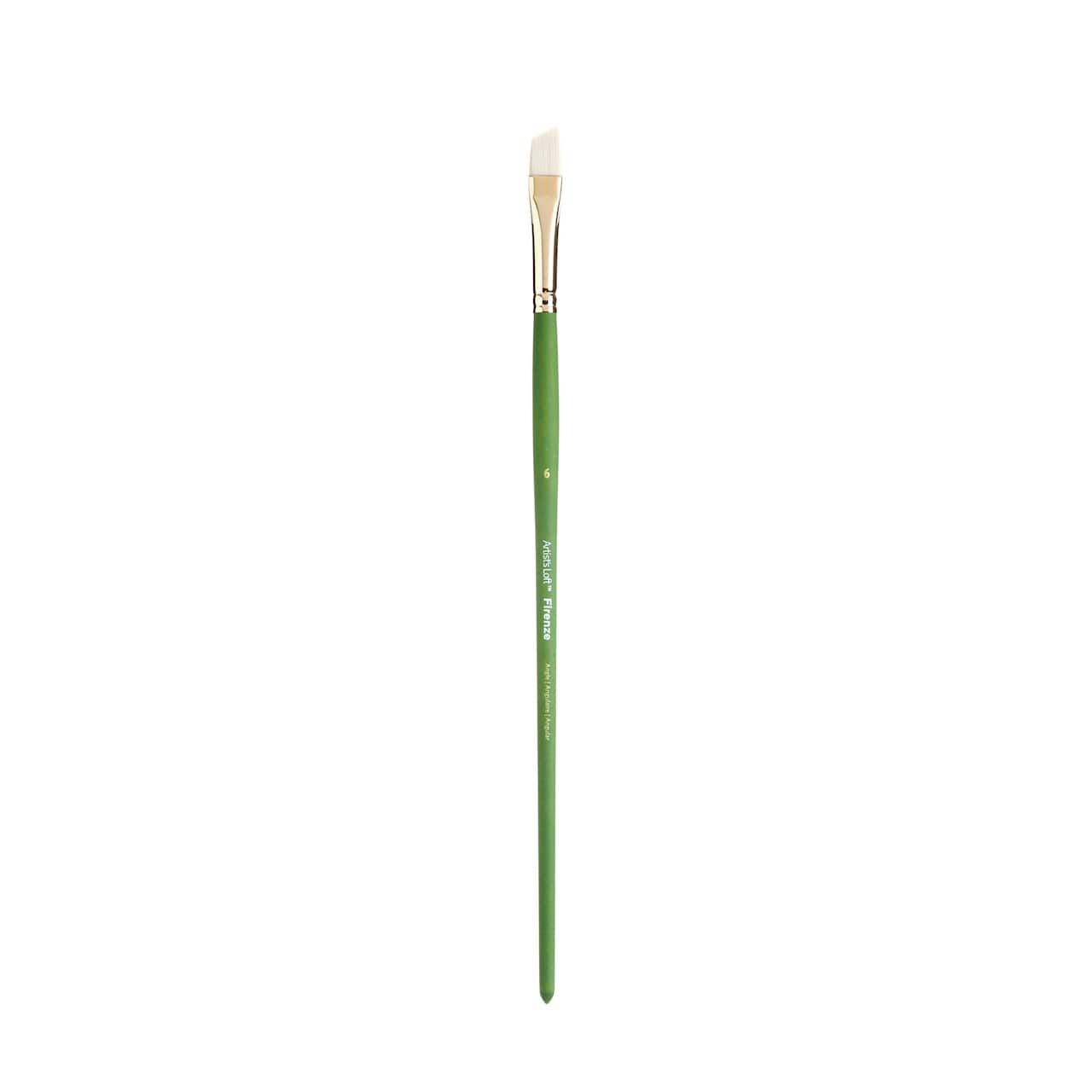12 Pack: Firenze Long Handle Angular Brush by Artist's Loft™